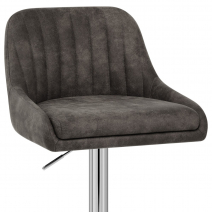 Tabouret de Bar Faux Cuir Antique - Hobart Gris