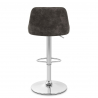 Tabouret de Bar Faux Cuir Antique - Hobart Gris