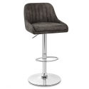 Tabouret de Bar Faux Cuir Antique - Hobart Gris