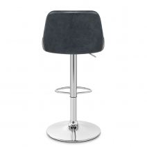 Tabouret de Bar Faux Cuir - Hobart Gris