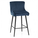 Tabouret de Bar Velours - Provence Bleu