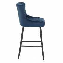 Tabouret de Bar Velours - Provence Bleu