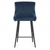 Tabouret de Bar Velours - Provence Bleu