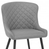 Chaise Métal Faux Cuir - Provence Gris Chaise Métal Faux Cuir - Provence Gris