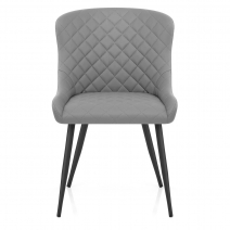 Chaise Métal Faux Cuir - Provence Gris
