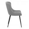 Chaise Métal Faux Cuir - Provence Gris Chaise Métal Faux Cuir - Provence Gris