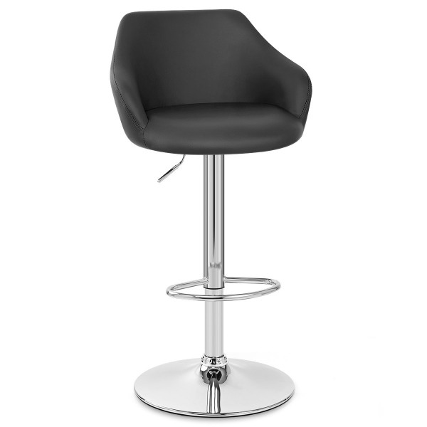 Tabouret de Bar Faux Cuir - Utopia Noir Tabouret de Bar Faux Cuir - Utopia Noir