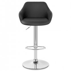 Tabouret de Bar Faux Cuir - Utopia Noir