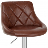 Tabouret de Bar Faux Cuir Antique - Hype Marron