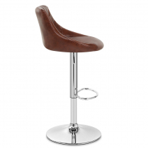 Tabouret de Bar Faux Cuir Antique - Hype Marron