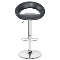 Tabouret de Bar Faux Cuir Antique - Padded Sphere Gris