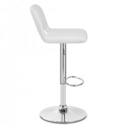 Tabouret de Bar Faux Cuir - Hugo Rouge