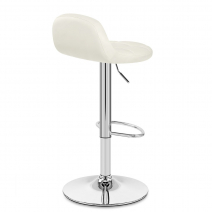 Tabouret de Bar Faux Cuir Antique - Spark Crème