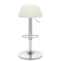 Tabouret de Bar Faux Cuir Antique - Spark Crème