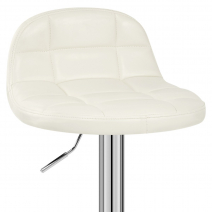 Tabouret de Bar Faux Cuir Antique - Spark Crème