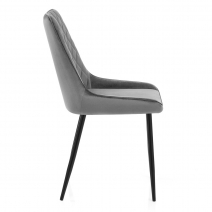 Chaise Velours - Chevy Gris