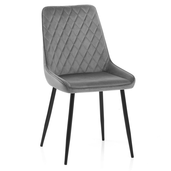 Chaise Velours - Chevy Gris