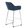 Tabouret de Bar Velours Chrome - Kanto