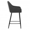 Tabouret de Bar Tissu - Cello Gris