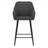 Tabouret de Bar Tissu - Cello Gris