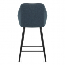 Tabouret de Bar Tissu - Cello Bleu