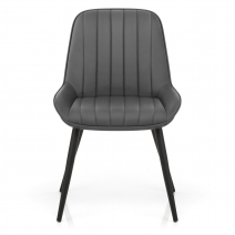 Chaise Faux Cuir - Mustang Gris