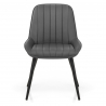 Chaise Faux Cuir - Mustang Gris