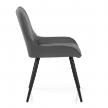 Chaise Faux Cuir - Mustang Gris