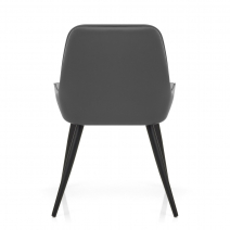 Chaise Faux Cuir - Mustang Gris