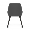 Chaise Faux Cuir - Mustang Gris