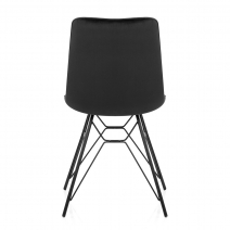 Chaise Velours - Indi - Noir