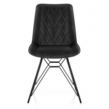 Chaise Velours - Indi - Noir