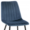 Chaise Velours - Lagos - Bleu