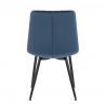 Chaise Velours - Lagos - Bleu