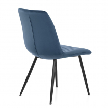 Chaise Velours - Lagos - Bleu