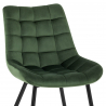 Chaise Velours - Lisbon - Vert