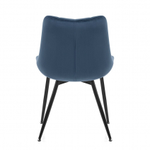 Chaise Velours - Lisbon - Bleu