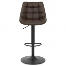 Tabouret de Bar Cuir Véritable - Porto - Marron