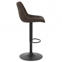 Tabouret de Bar Cuir Véritable - Porto - Marron