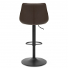 Tabouret de Bar Cuir Véritable - Porto - Marron
