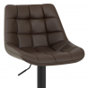 Tabouret de Bar Cuir Véritable - Porto - Marron