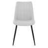 Chaise Faux Cuir - Camino - Gris