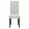 Chaise Tissu Bois - Utah - Taupe