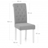 Chaise Tissu - Ohio Gris
