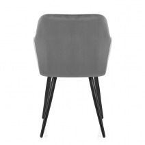 Fauteuil Velours - Shelby - Gris