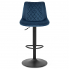 Tabouret de Bar Velours - Faro - Bleu