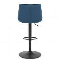 Tabouret de Bar Velours - Faro - Bleu