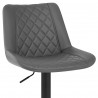 Tabouret de Bar Faux Cuir - Faro - Gris