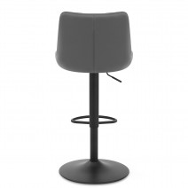 Tabouret de Bar Faux Cuir - Faro - Gris