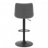 Tabouret de Bar Faux Cuir - Faro - Gris